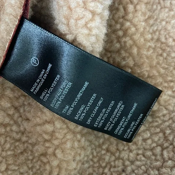 NEW Urban Outfitters Oversized Faux Leather Aviator Jacket